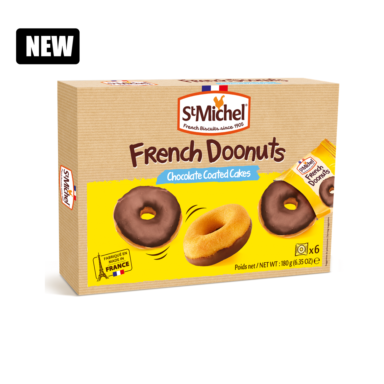 St. Michel chocolate coated doonuts